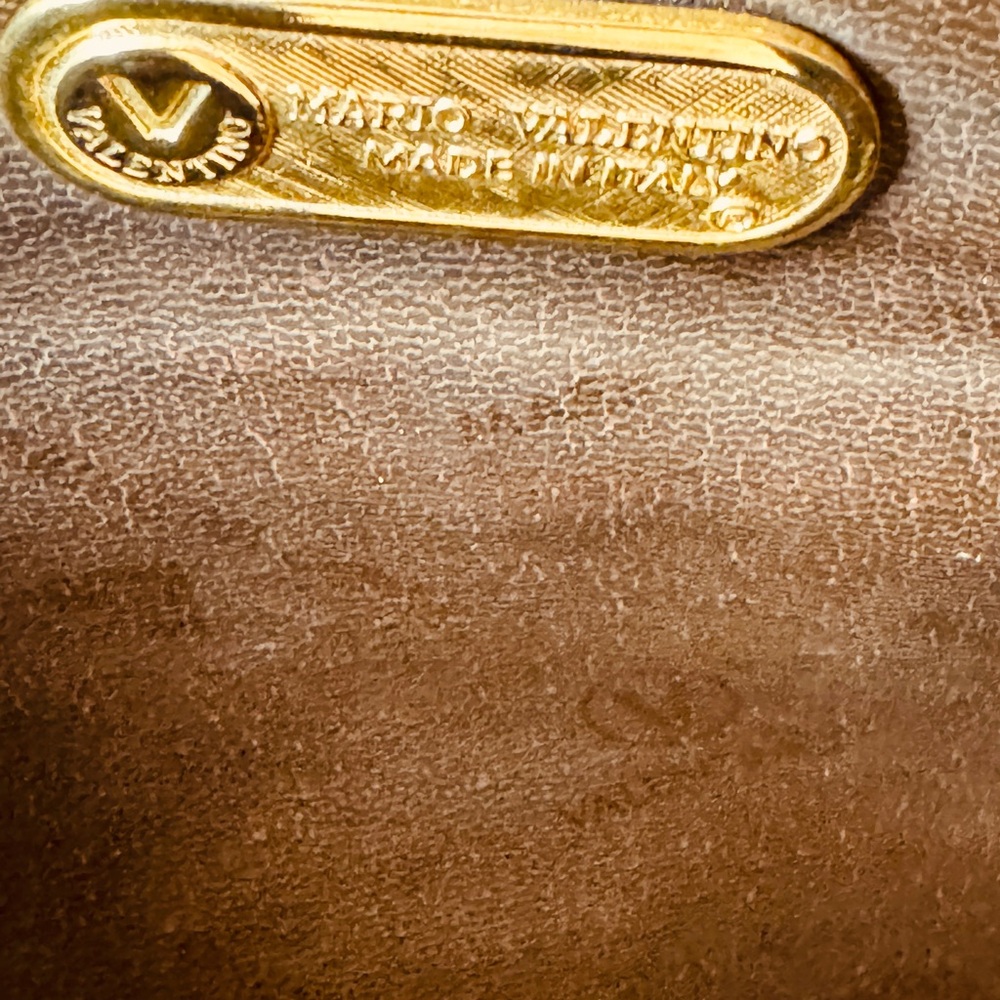 Valentino Gravani Not Rudolf Damt Gravani this is Gravani Tan Leather Clutch - Picture 10 of 16